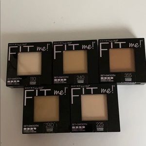 5 Maybelline fit me powder